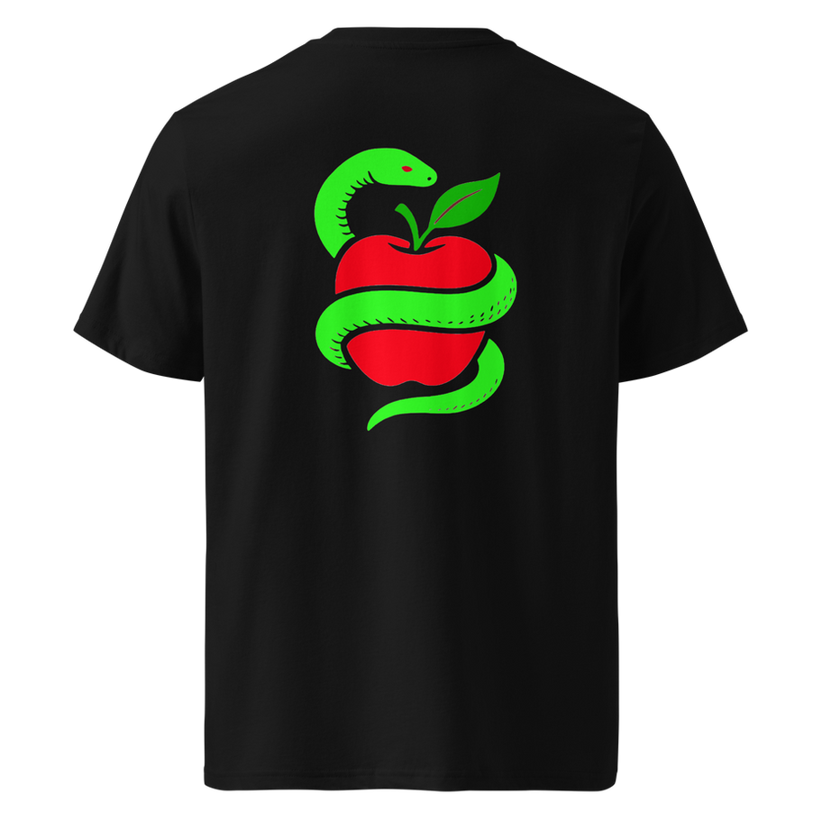 black t-shirt back view