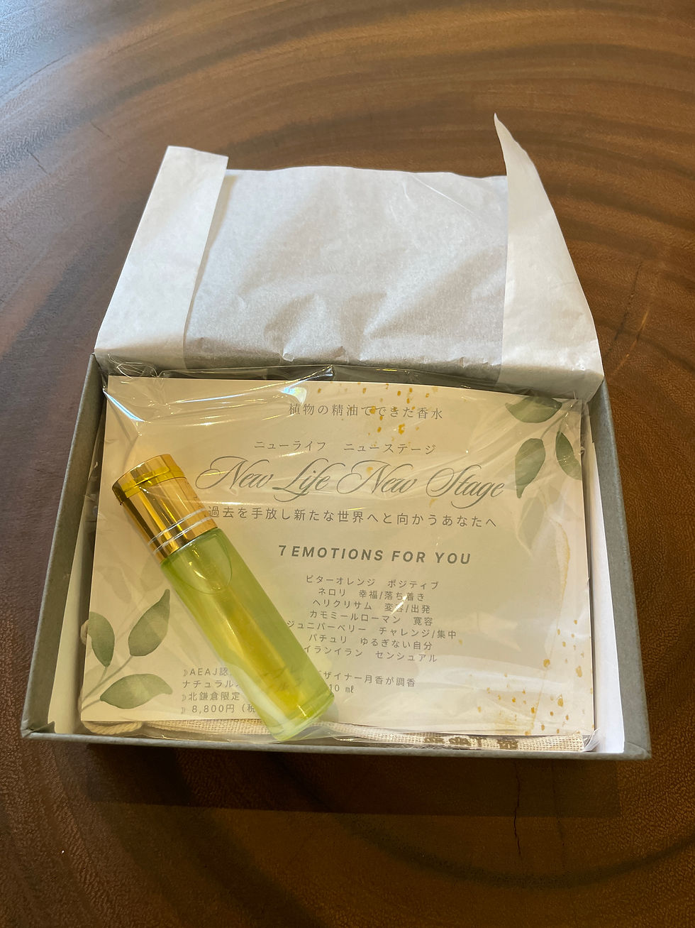 サムネイル： 【受注生産】精油でできた香水 New Life New Stage