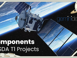 A satellite in space referencing the SDA T1 projects.