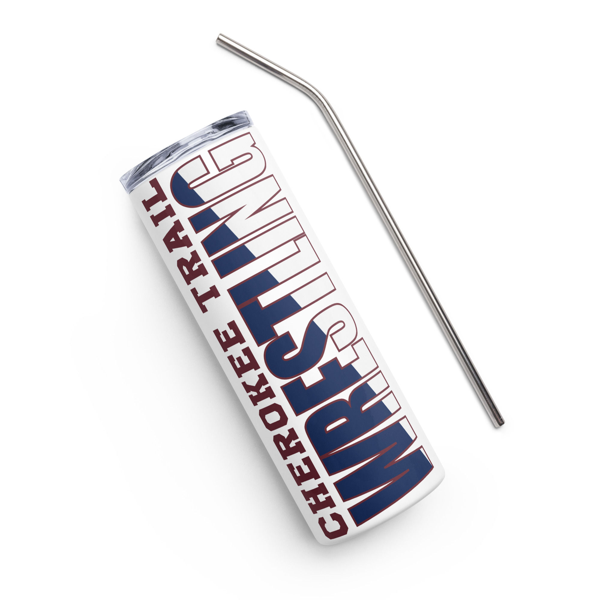 Split Letter Stainless Steel Tumbler