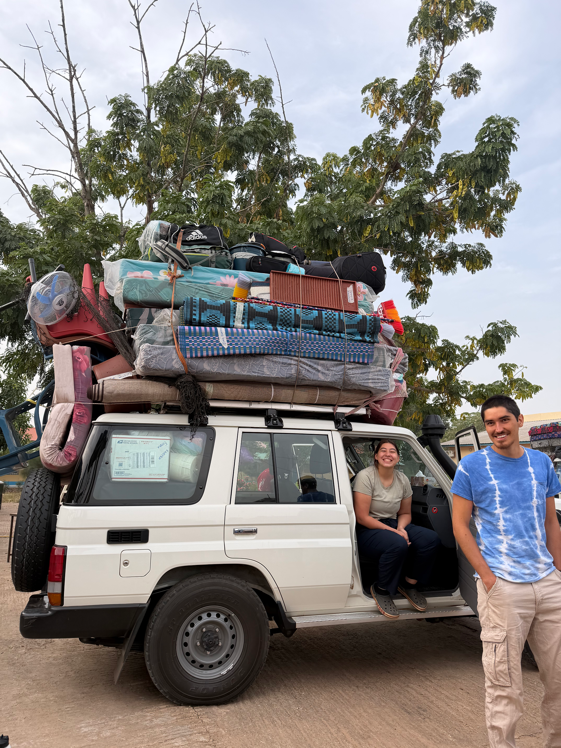 Loading the car for permanent sites
