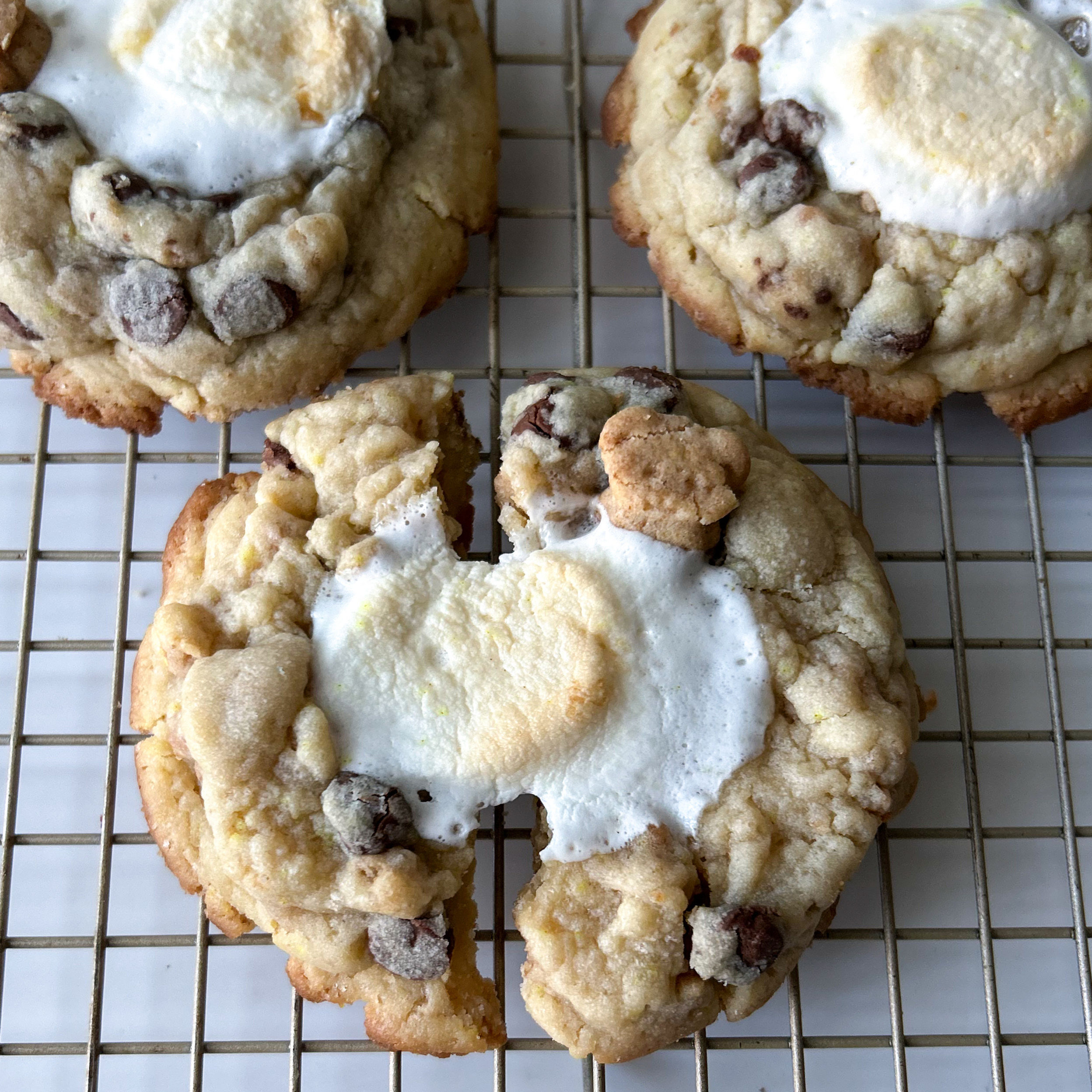 S'more Stuffed Cookies