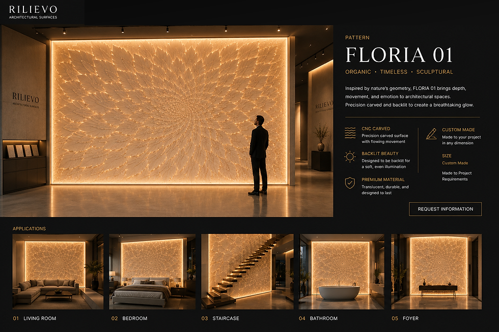 Floria Pattern for Rilievo Architectural 3d Surfaces 