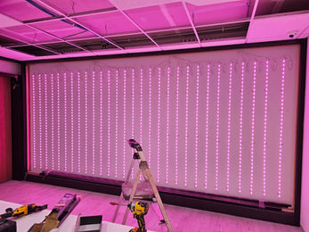 RILIEVO custom CNC architectural surfaces featuring illuminated relief walls, sculptural panels, hospitality interiors, and commercial design installations