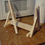 Thumbnail: Wooden easel on a table. Woodworks By Fox LLC in a kitchen setting.