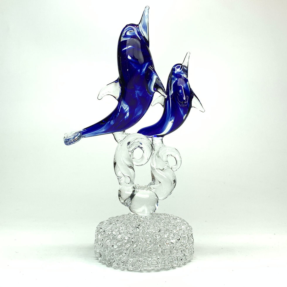 Thumbnail: Double Dolphin Figurine