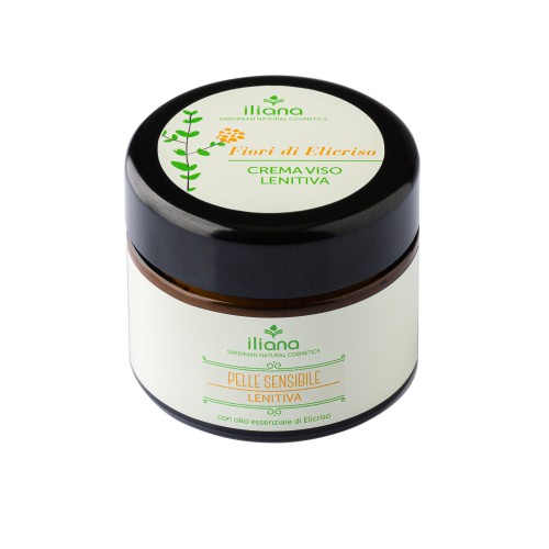 Confezione marrone per la crema di viso elicriso