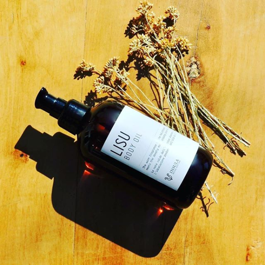 Olio corpo cosmetico elicriso