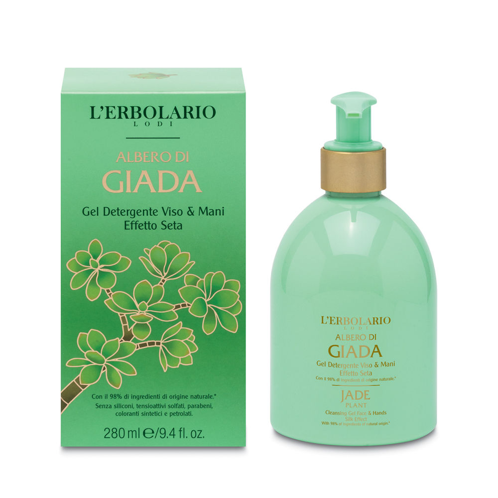 ALBERO DI GIADA Detergente Viso & Mani Effetto Seta – L’Erbolario – 280 ml