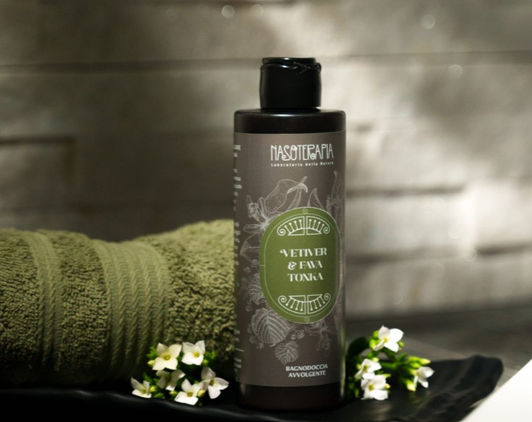 Bagnodoccia profumata uomo e donna Vetiver e Fava tonka