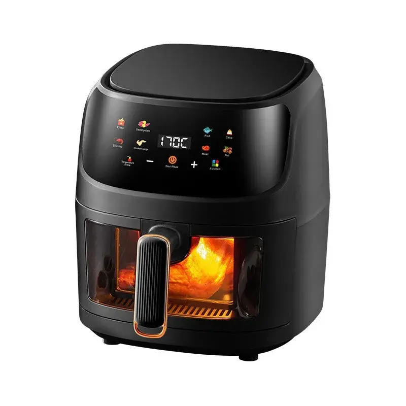 Thumbnail: LCD screen Air Fryer  8L Large capacity Smart non-stick pot oil free fryer oven 