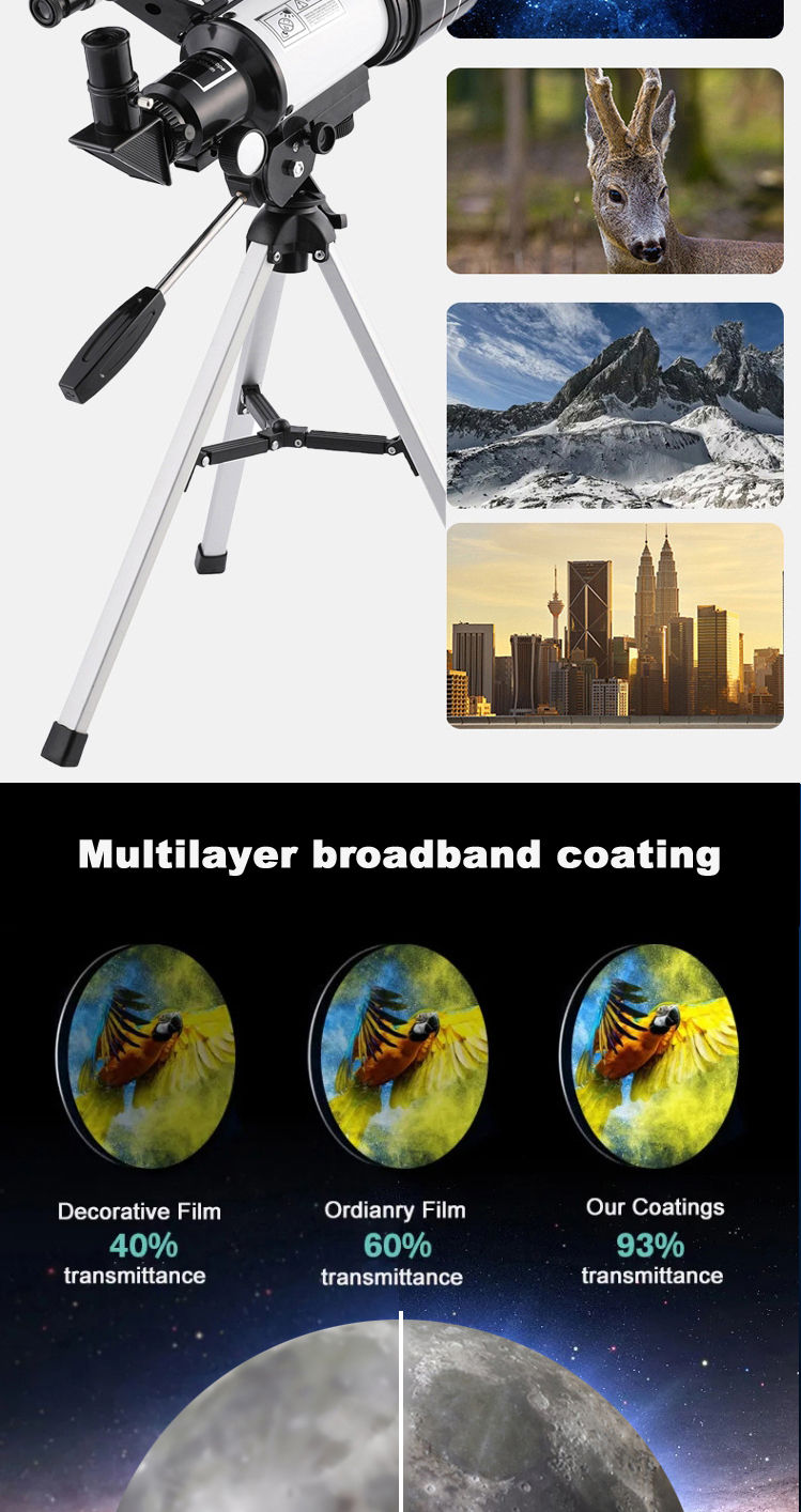 Thumbnail: Professional Astronomical Telescope F30070 Monocular 150 Times Zoom HD Night Vis