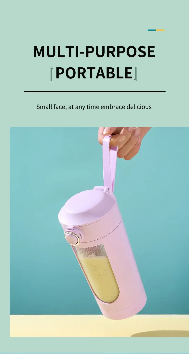 Thumbnail: New Portable Juice Maker Blender for Shakes Smoothies 700ML Multiple Colors 12-B