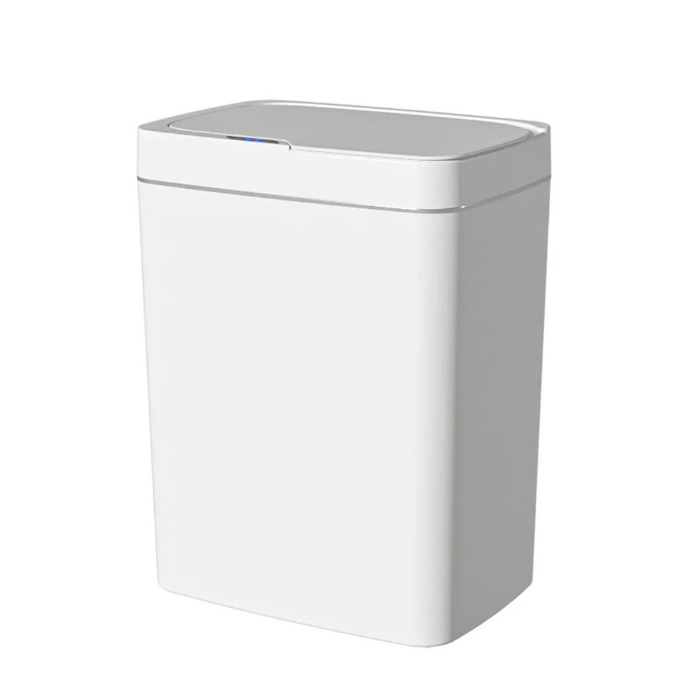 Thumbnail: Smart Bathroom Trash Can Automatic Bagging Electronic Trash Can White Touchless 