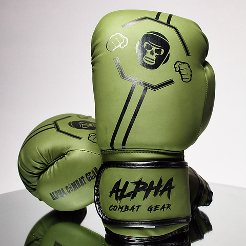 Gants De Combat Kombat Alpha – Olive, Neuf, Protection Des Phalanges