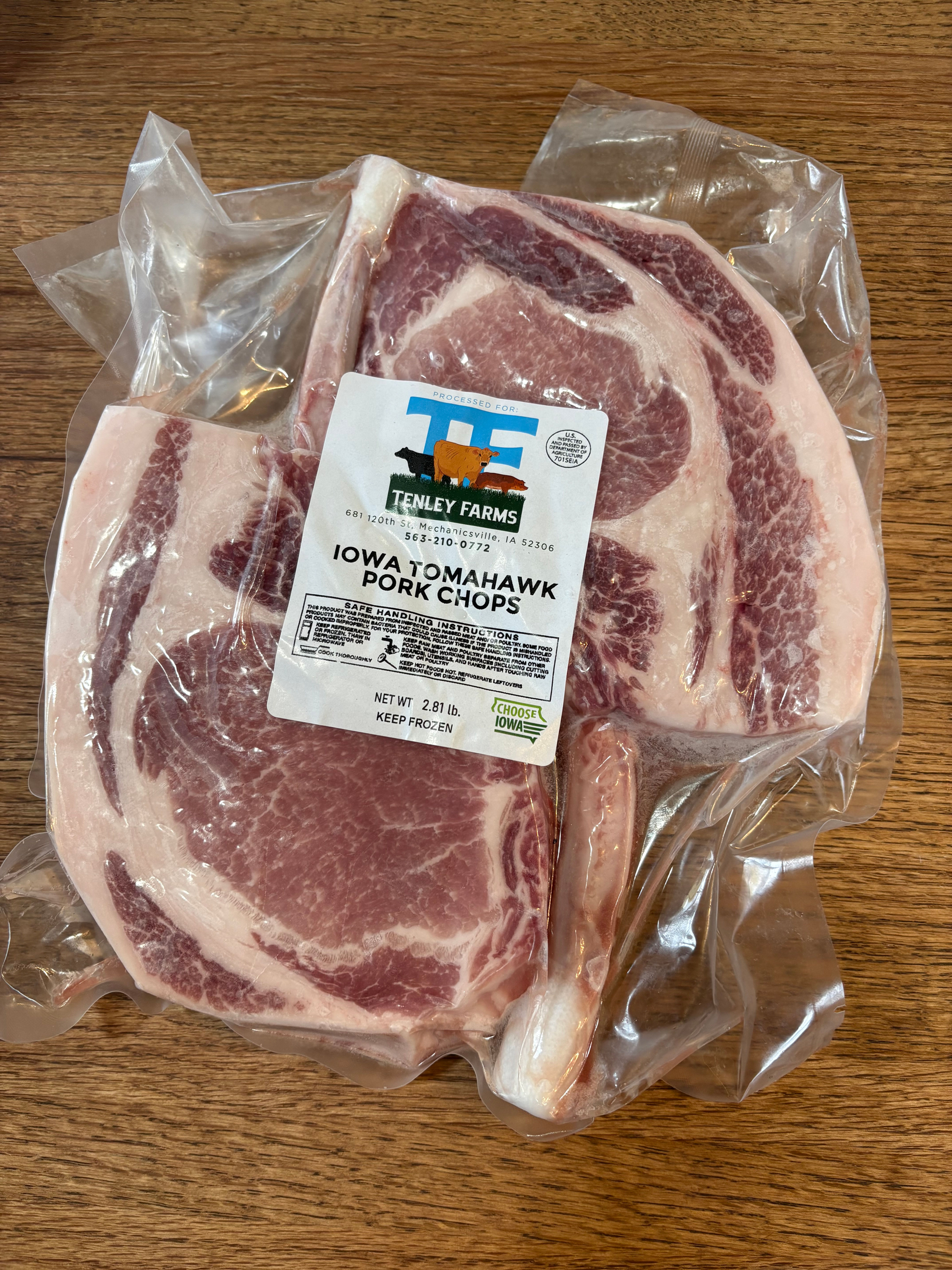 Iowa Tomahawk Pork Chops