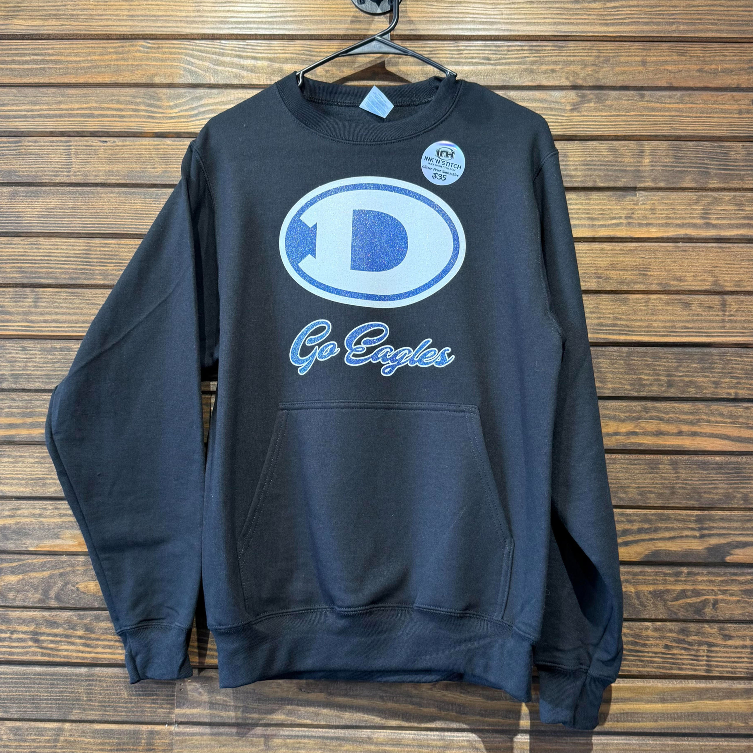 Go Eagles Glitter Sweatshirt with Pocket