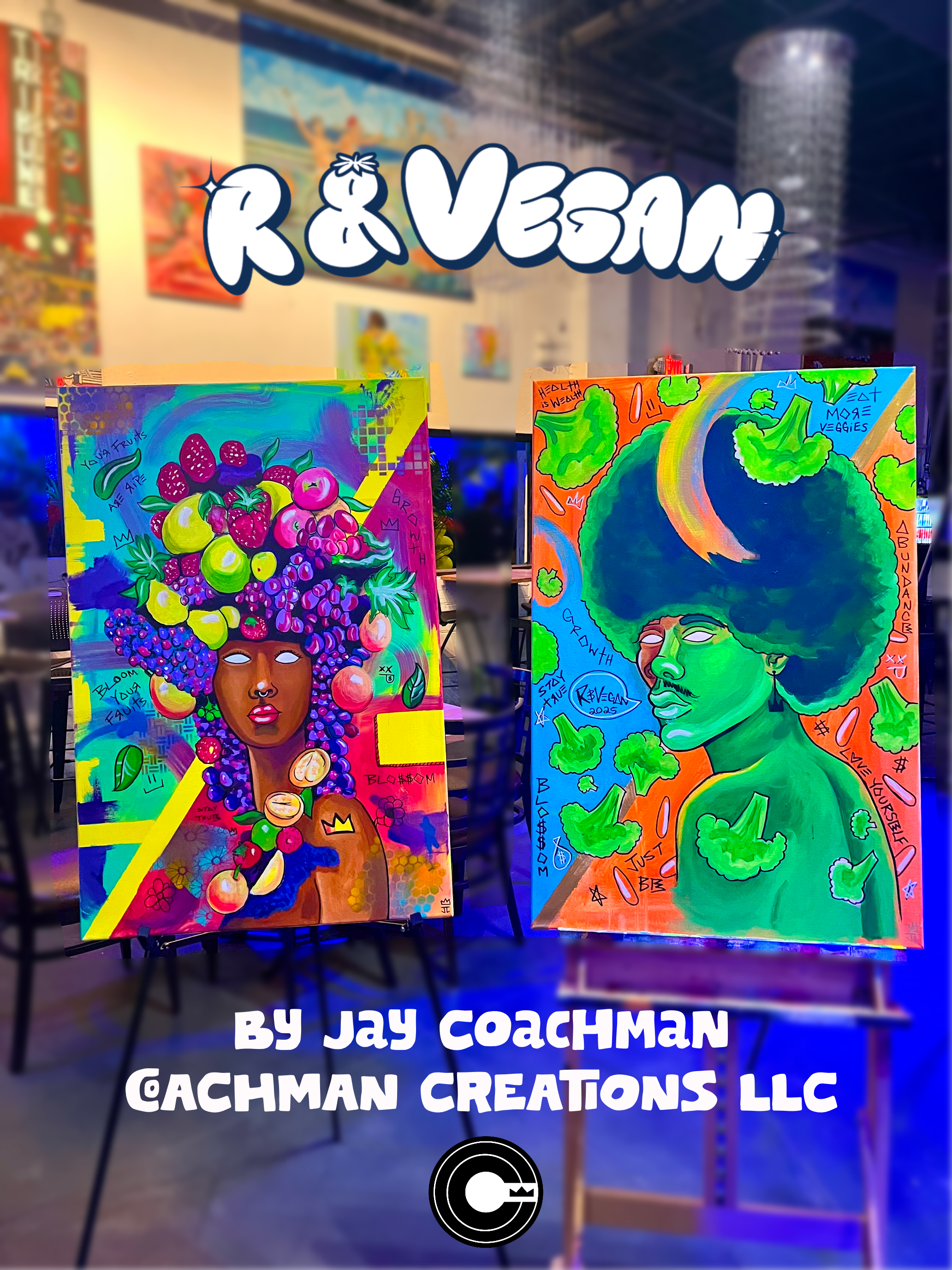 R&VEGAN Live Painting Prints (2-Pack)