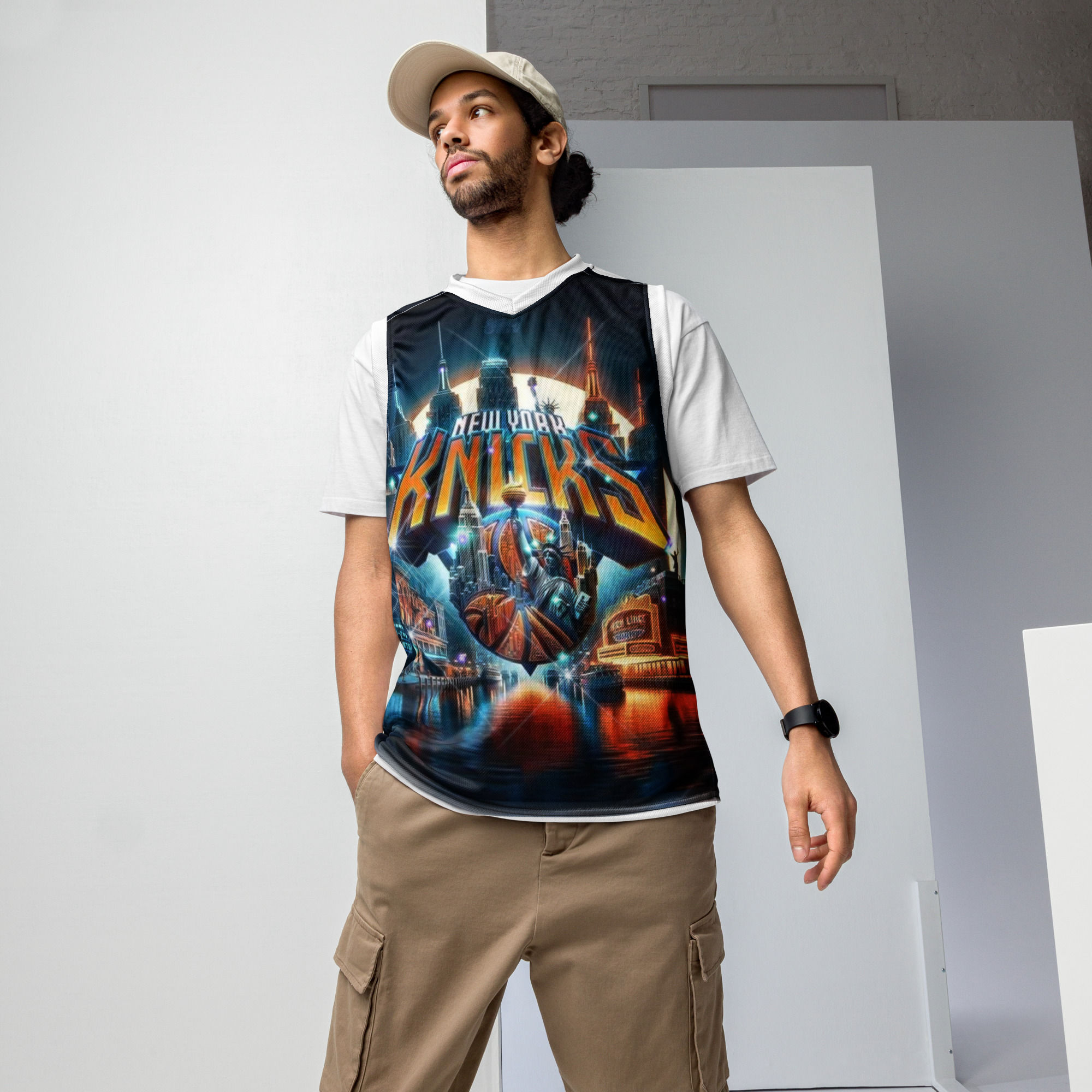  New York Recycled unisex basketball jersey