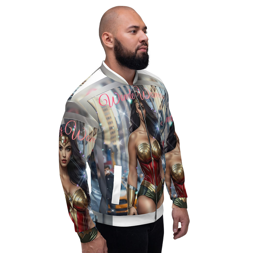 Thumbnail: wonder woman Unisex Bomber Jacket