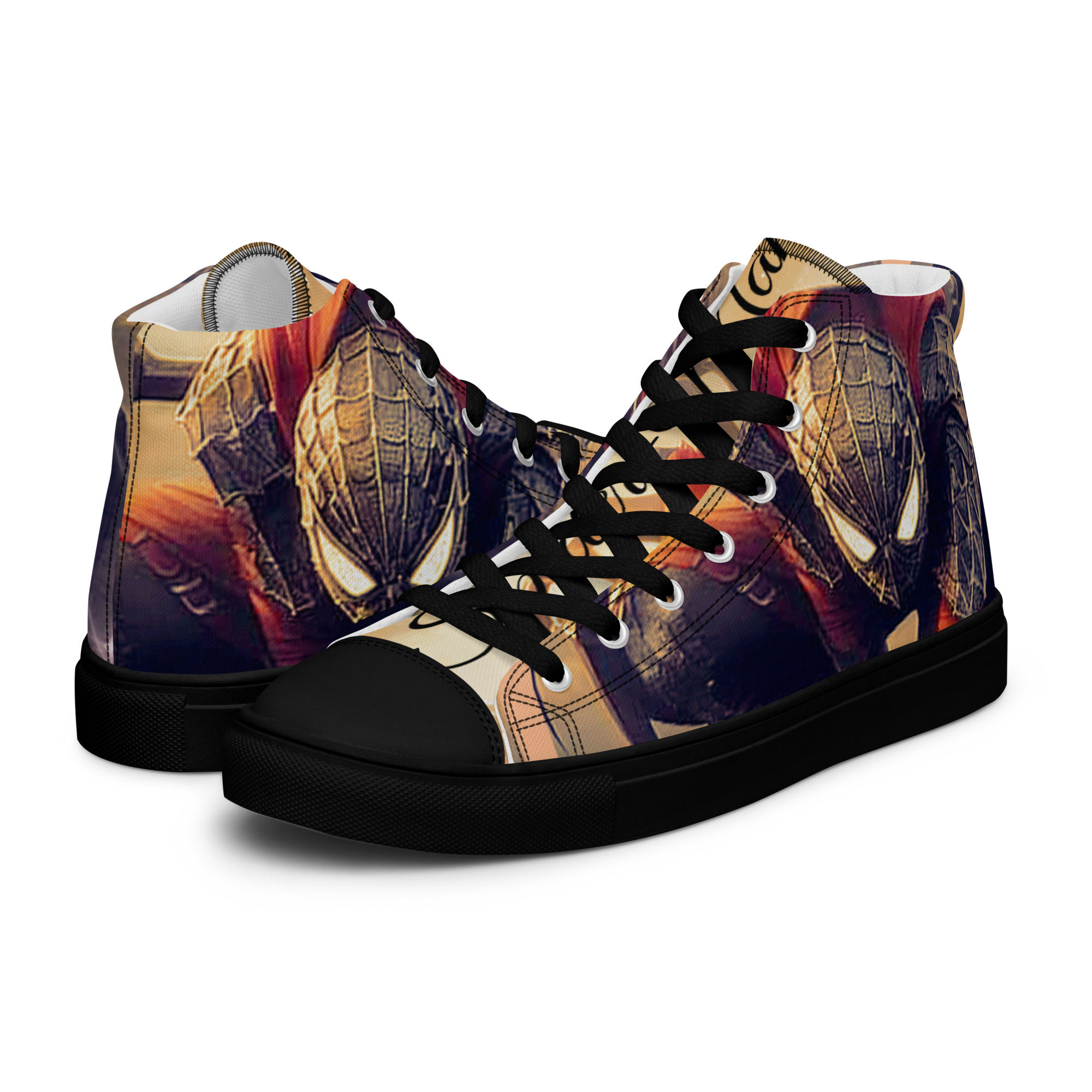 Spiderman Men’s high top canvas shoes