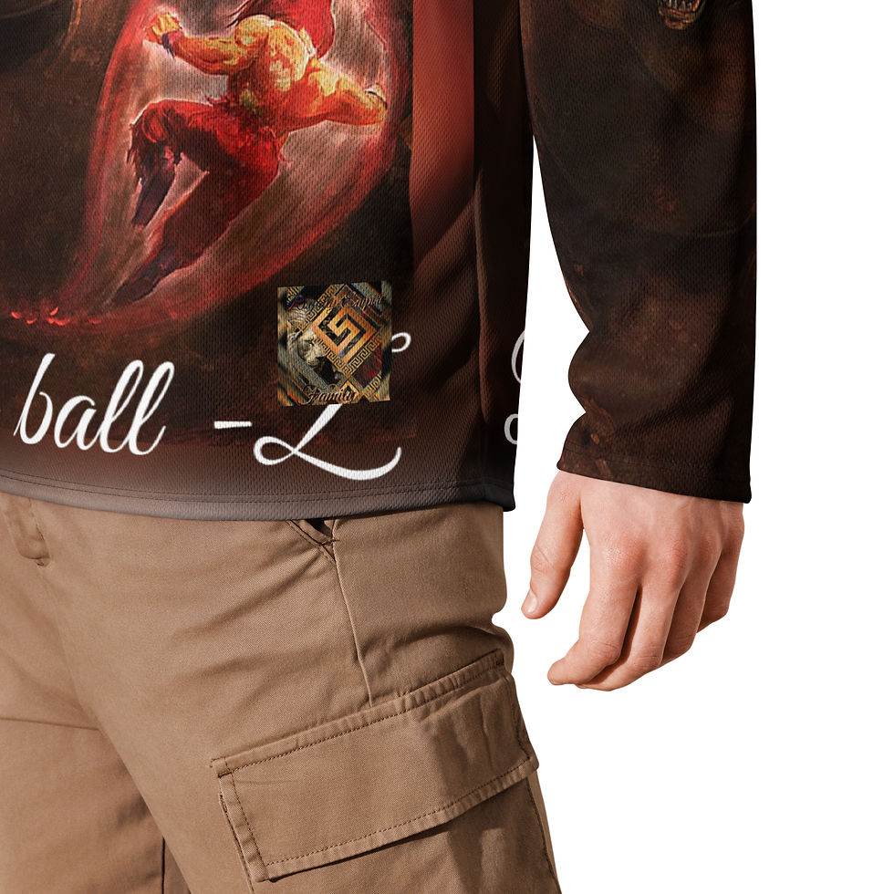 Thumbnail: Dragon ball  z Recycled hockey fan jersey