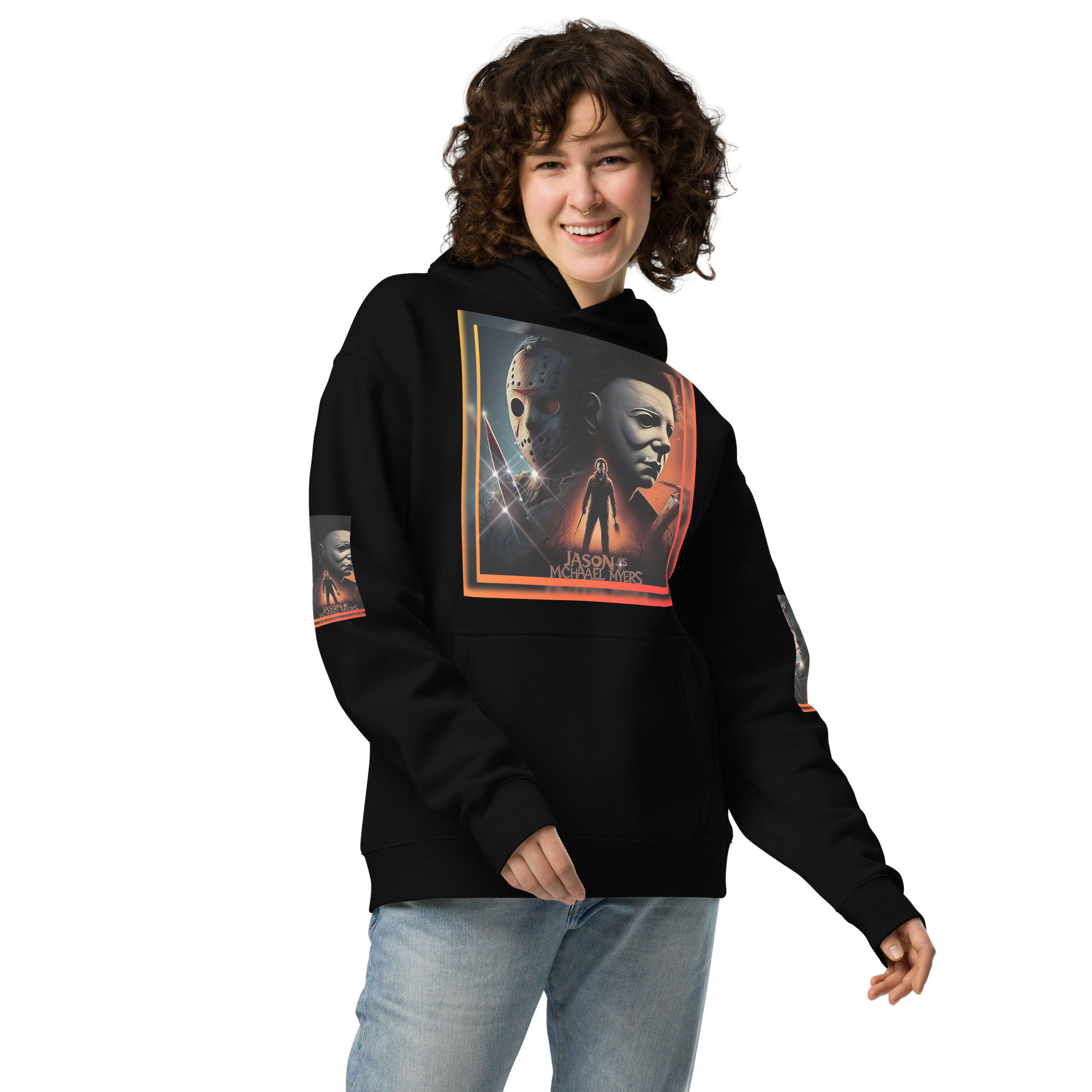 Michael vs. Jason Unisex oversized hoodie
