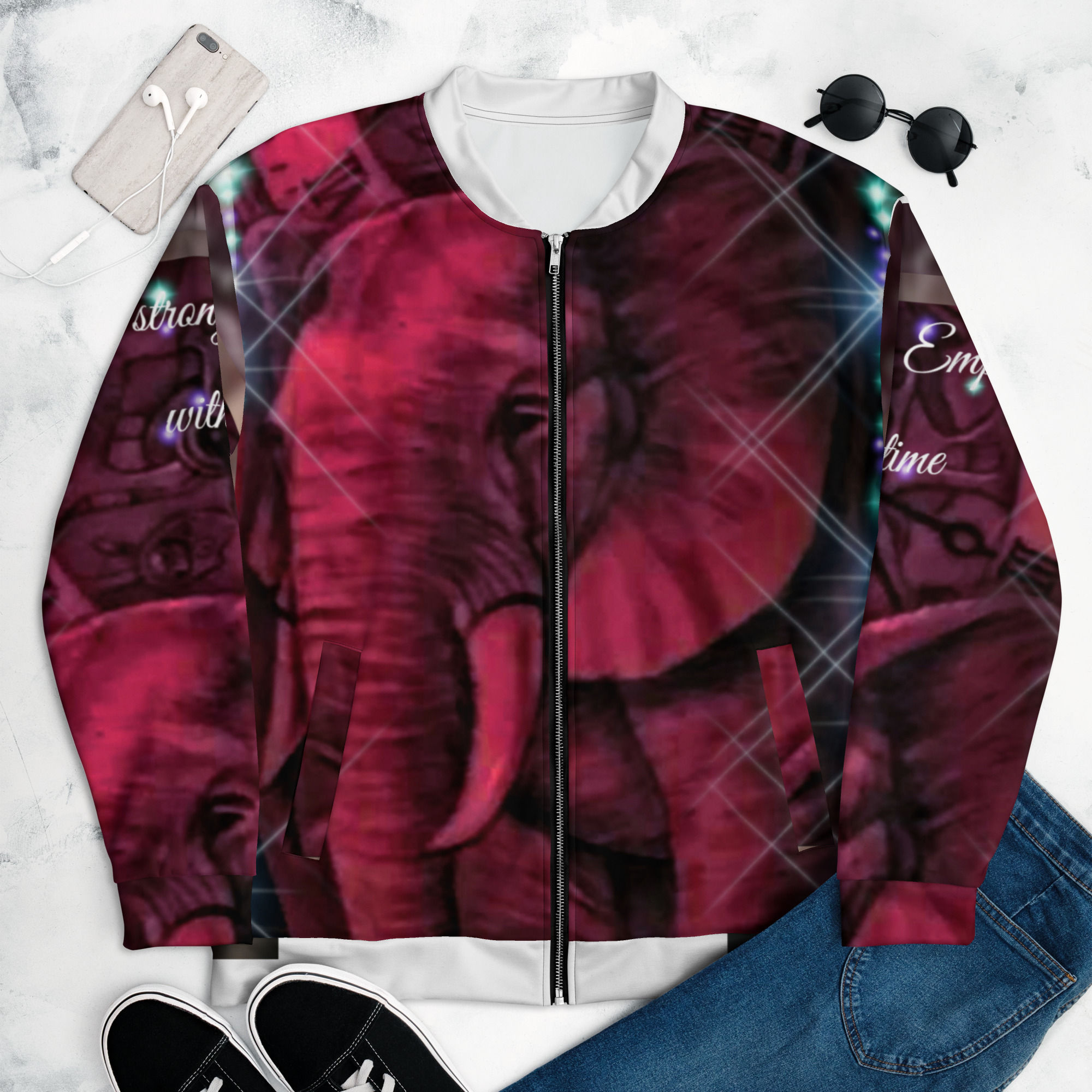  elephant Unisex Bomber Jacket