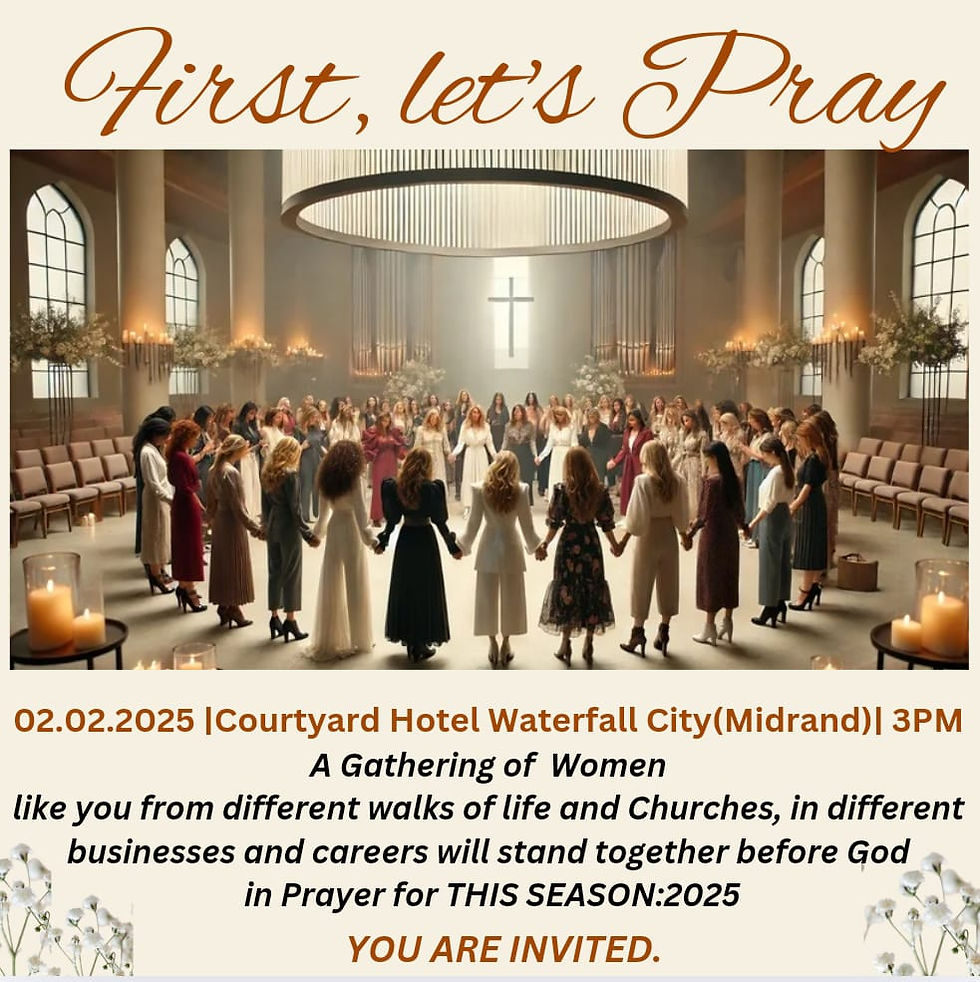 A prayer gathering of women