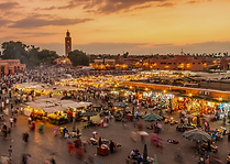 Marrakech, Jamaa el-Fnaa, lokaler Markt, Restaurants Abend