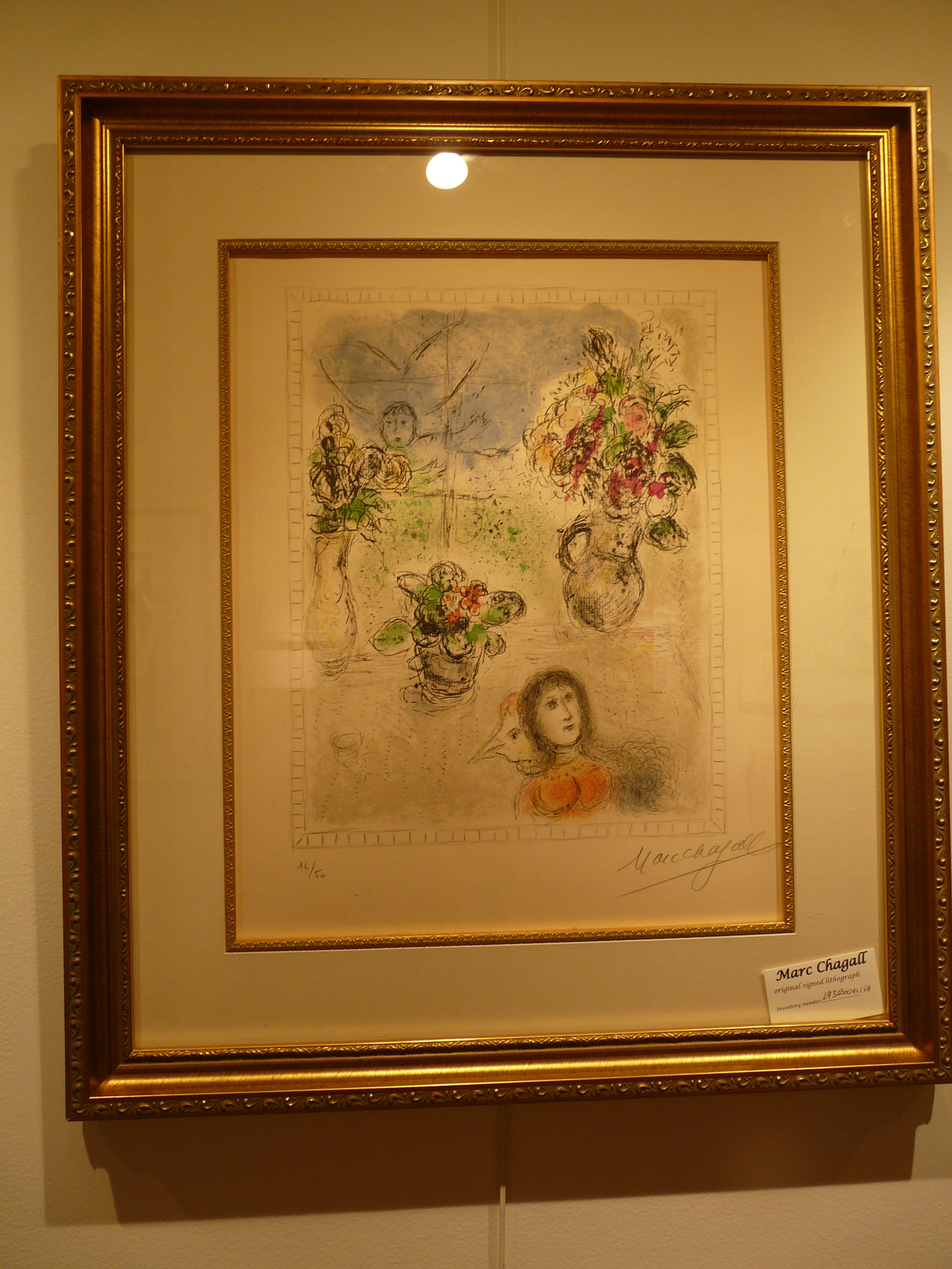 Marc Chagall - Bouquet and Woman