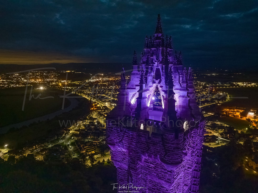 IMG00634 - The National Wallace Monument - Purple Overdose Awareness