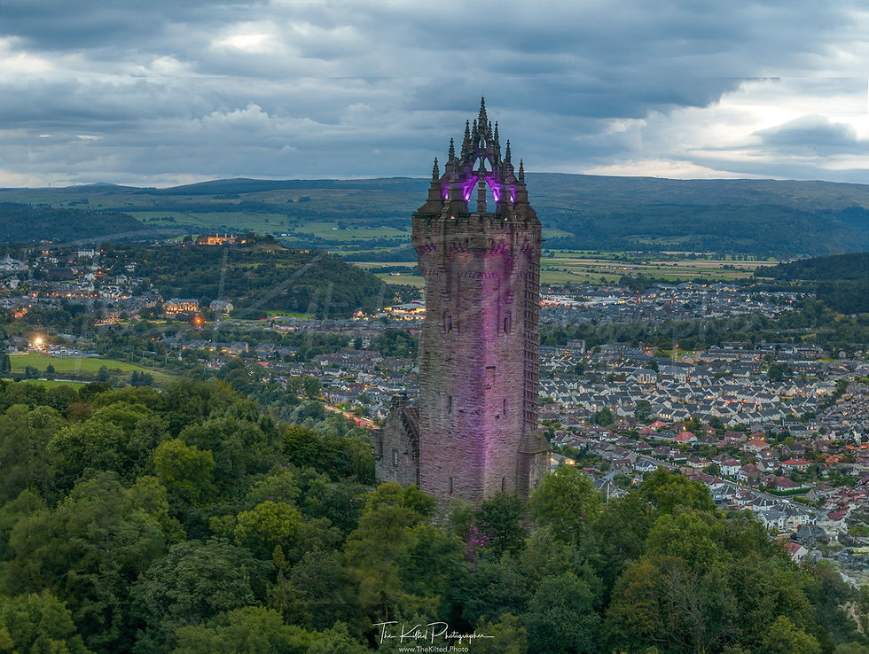 IMG00628 - The National Wallace Monument - Purple Overdose Awareness