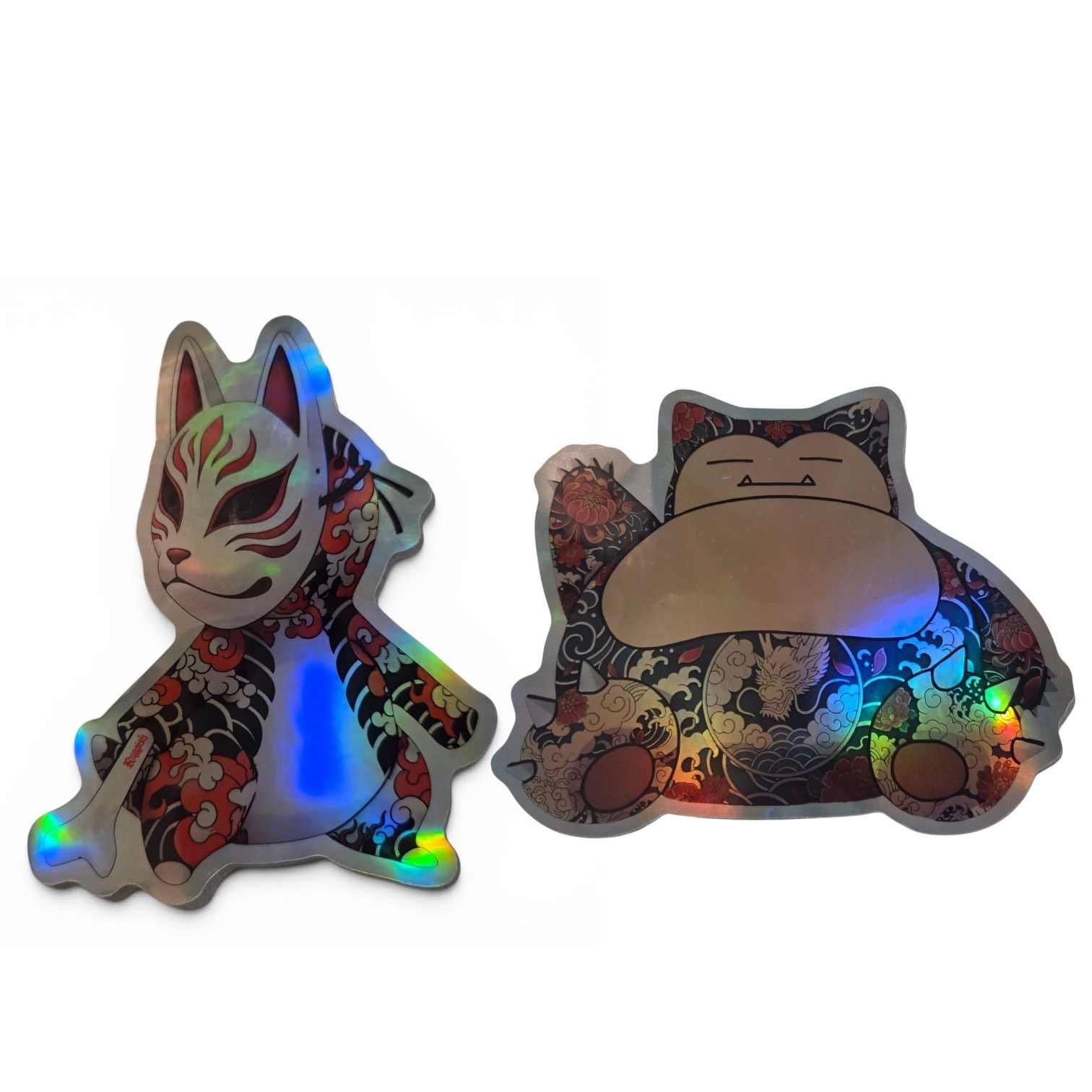 Transition Collection Holographic Stickers - Cubone and Snorlax
