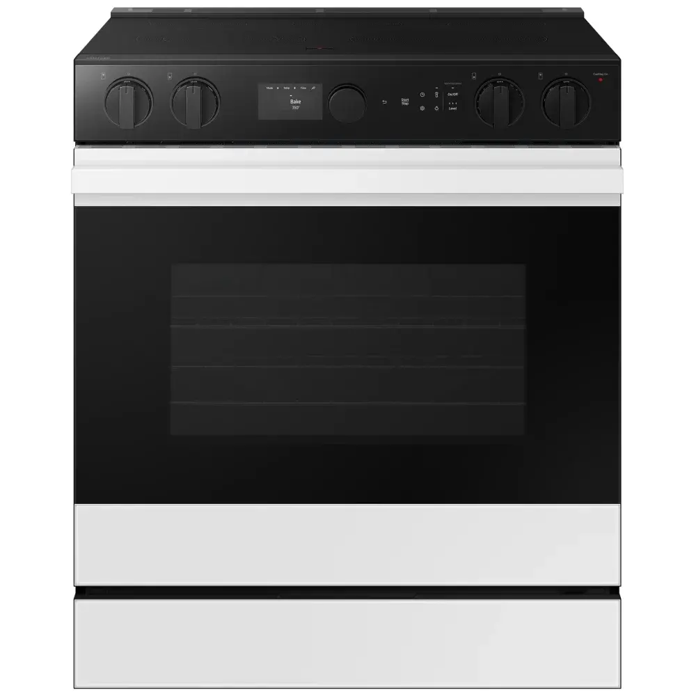 Samsung Bespoke NSE6DB850012AC Electric Range, 30 inch Exterior Width.