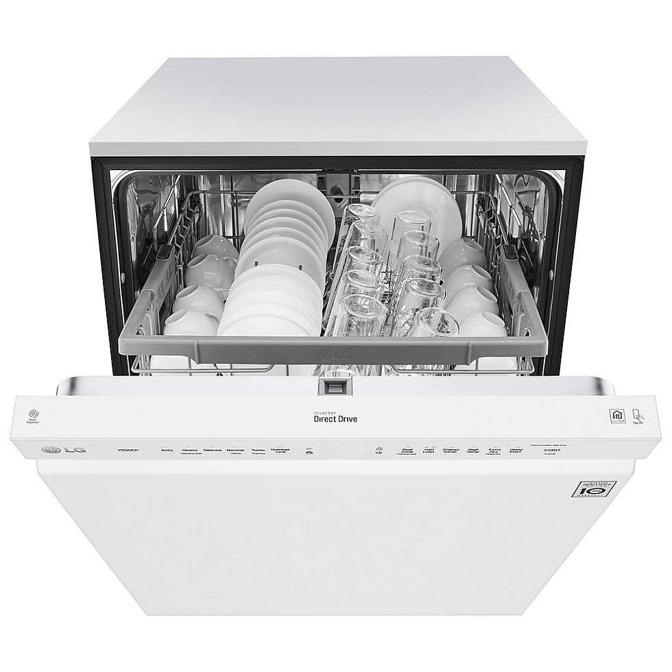 Thumbnail: LG LDF5545WW Dishwasher, 24 inch Exterior Width, 48 dB Decibel Level