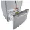 Thumbnail: LG LRFCS2503S French Door Refrigerator, 33 inch Width. ENERGY STAR.