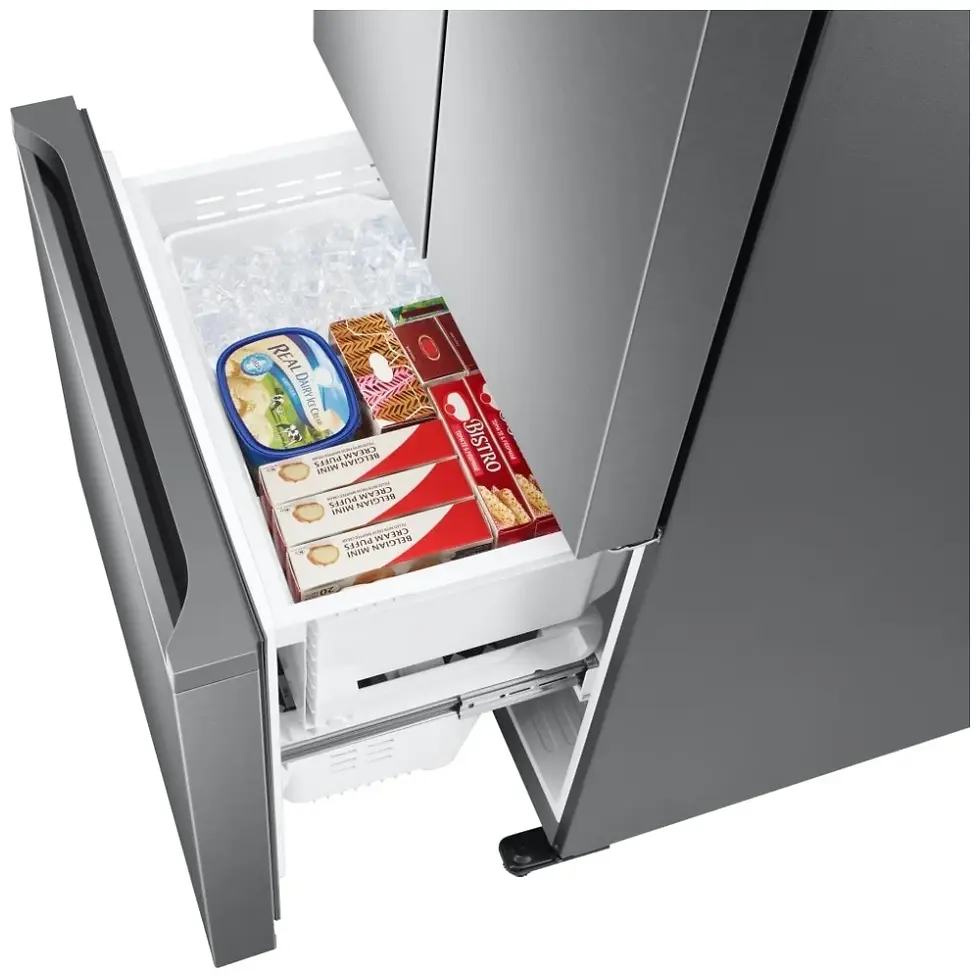 Thumbnail: Samsung RF18A5101SR - Counter depth. French Door Refrigerator, 33 inch