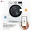 Thumbnail: LG DLHC1455W Electric Dryer, 24 inch Width, 4.2 cu. ft. Capacity, Stackable.