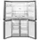 Thumbnail: Whirlpool WRQA59CNKZ French Door Refrigerator, 36 inch Width, ENERGY STAR.