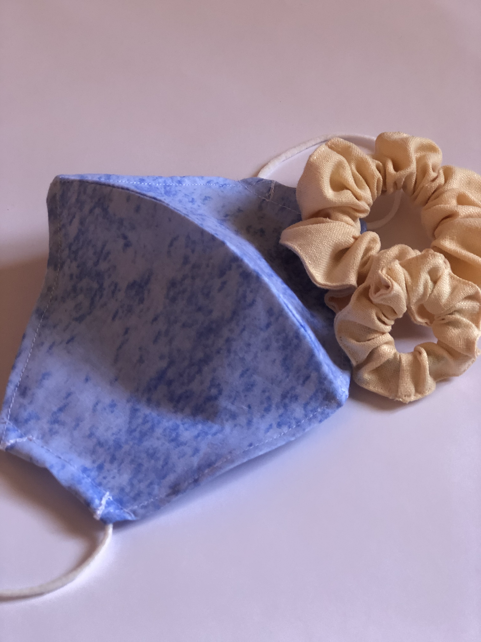 Miniatura: Mascarilla azul marmolada