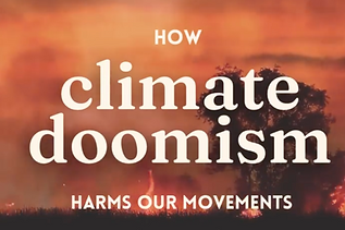 How Climate Doomism Harms Our Movements and what we can do about it