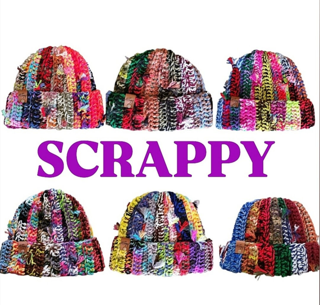 "SCRAPPY" Tied Distressed Hat (UNISEX)
