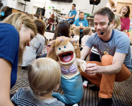 an interactive puppet show