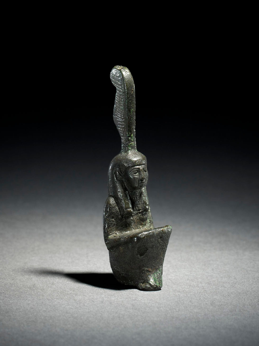 Bronze statue of the goddess Maat circa late period photo: British Museum