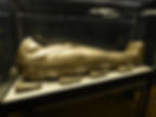 Photo by Aidan McRae Thomson, CC BY-SA 2.0; the exhibition in Sydney did not feature the coffin base - it was deemed too fragile to travel https://commons.wikimedia.org/w/index.php?curid=89917772