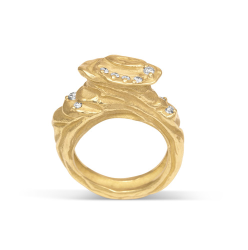 High Round Rocks Ring One of a Kind - Arches Large Rock Diamond Ring | Sarahgraham