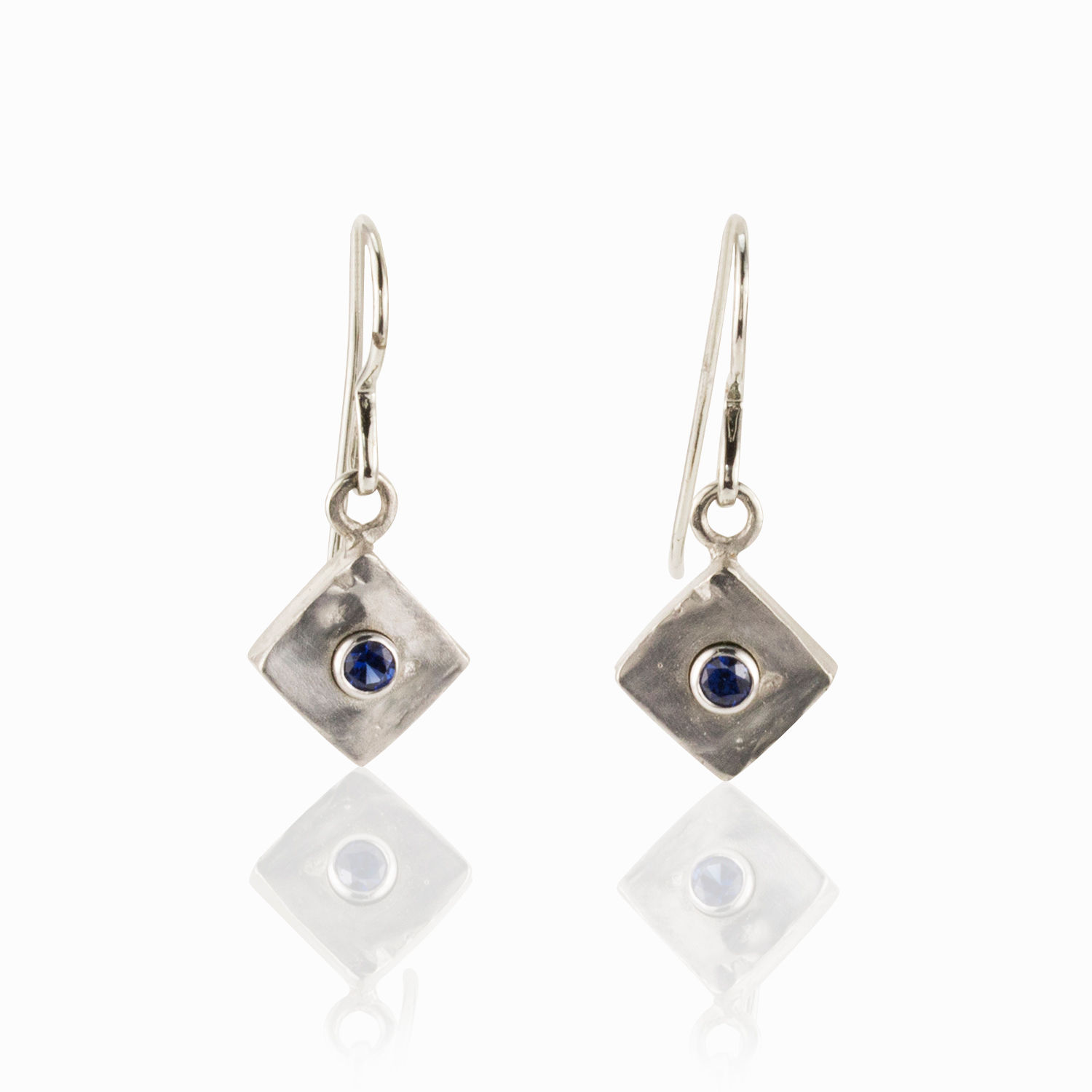 Iron Sapphire Earrings