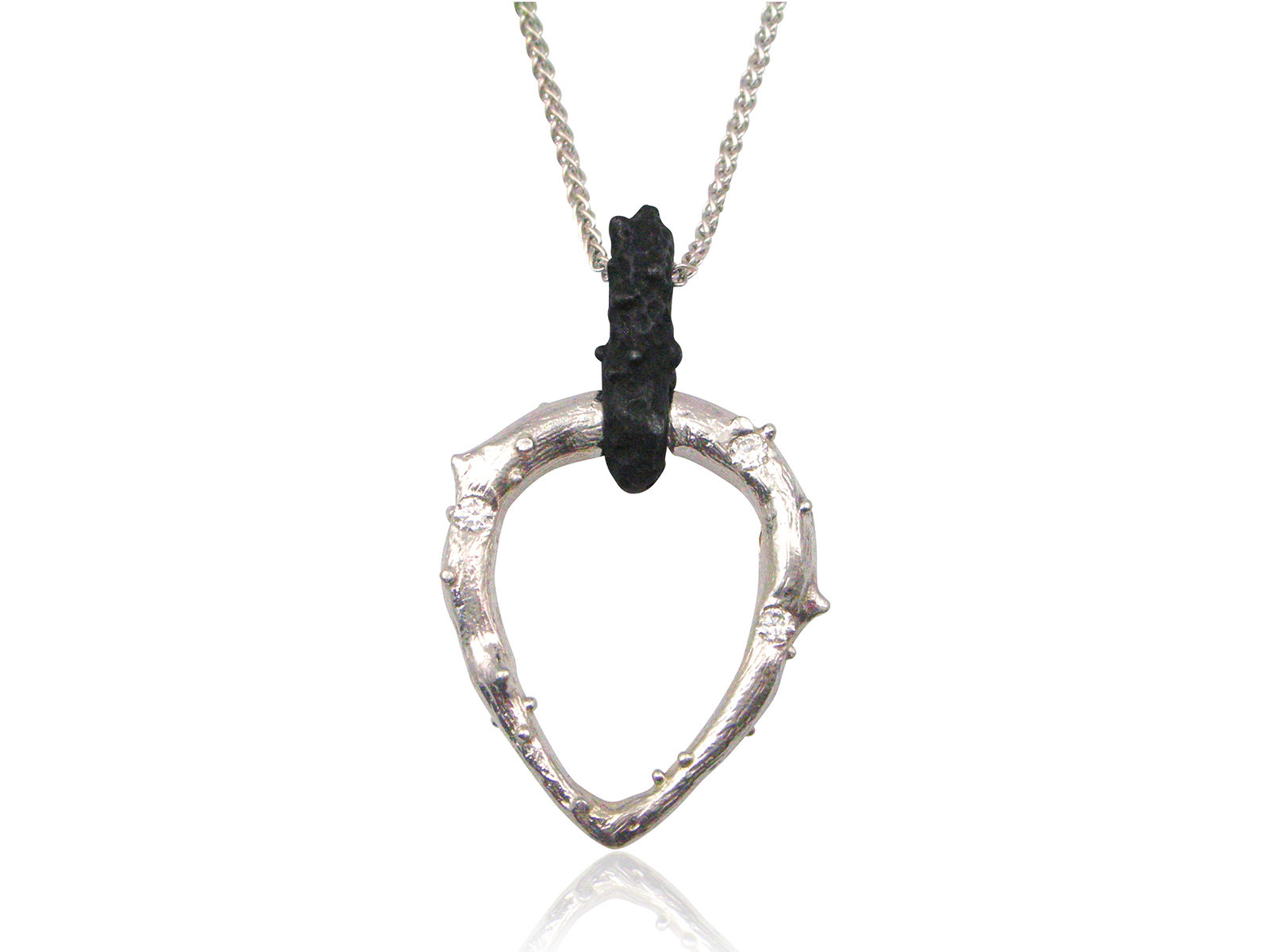 Radiolarian Diamond Door Knocker Pendant