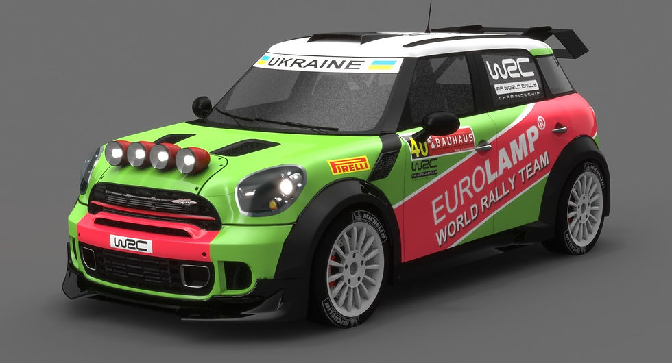 Eurolamp MINI WRC Team Ukraine 3D model